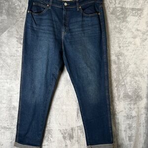 Classic Straight-Leg Jeans in Dark Blue